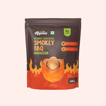 Alpino Smokey Bbq Peanut Crackers With 18% Protein