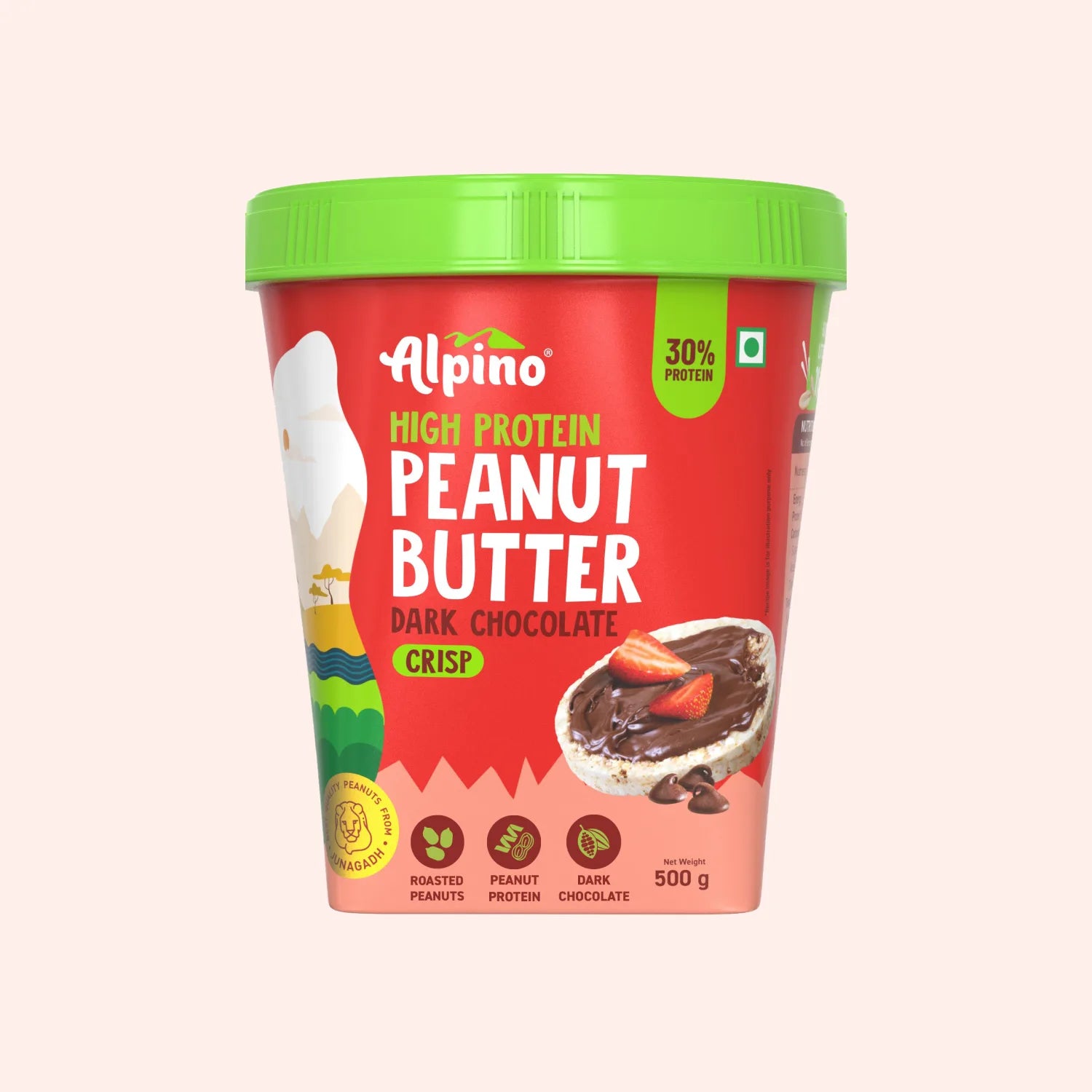 Alpino Dark Chocolate Peanut Butter Crisp with 500g Pack
