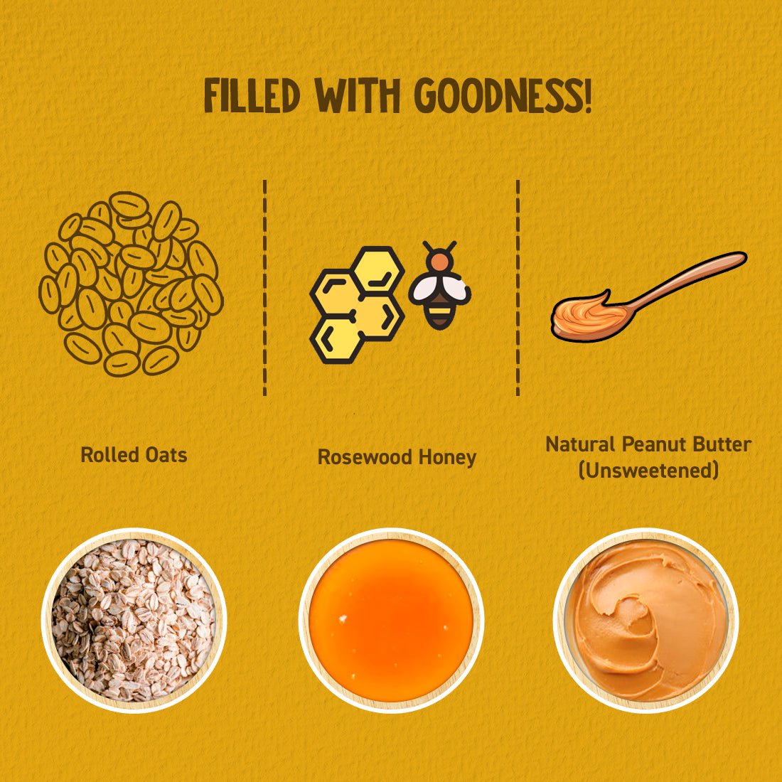 Filled With Nutrition From Oats, Honey, and Peanut Butter