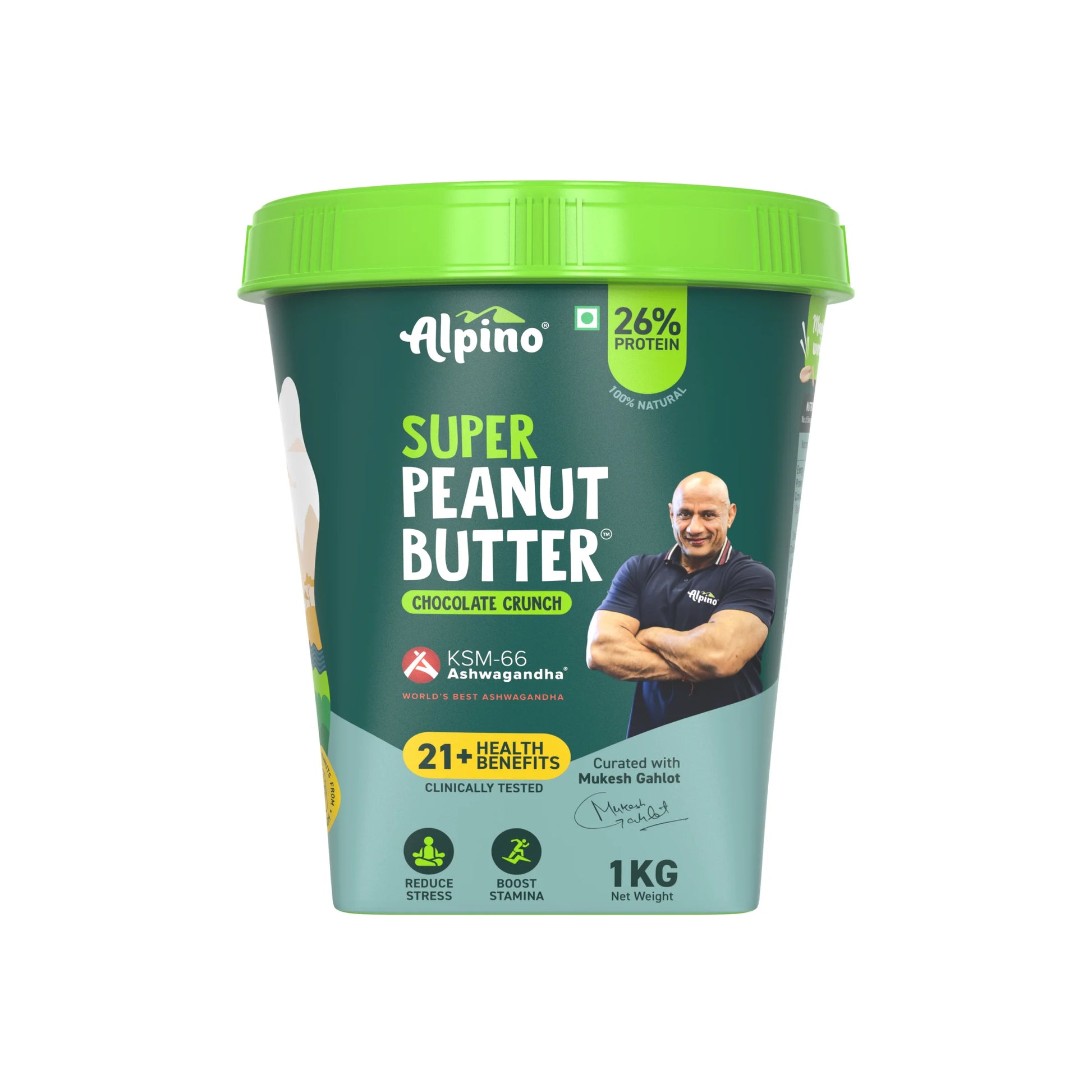 High-protein Peanut Butter With Chocolate and Crunchy Texture