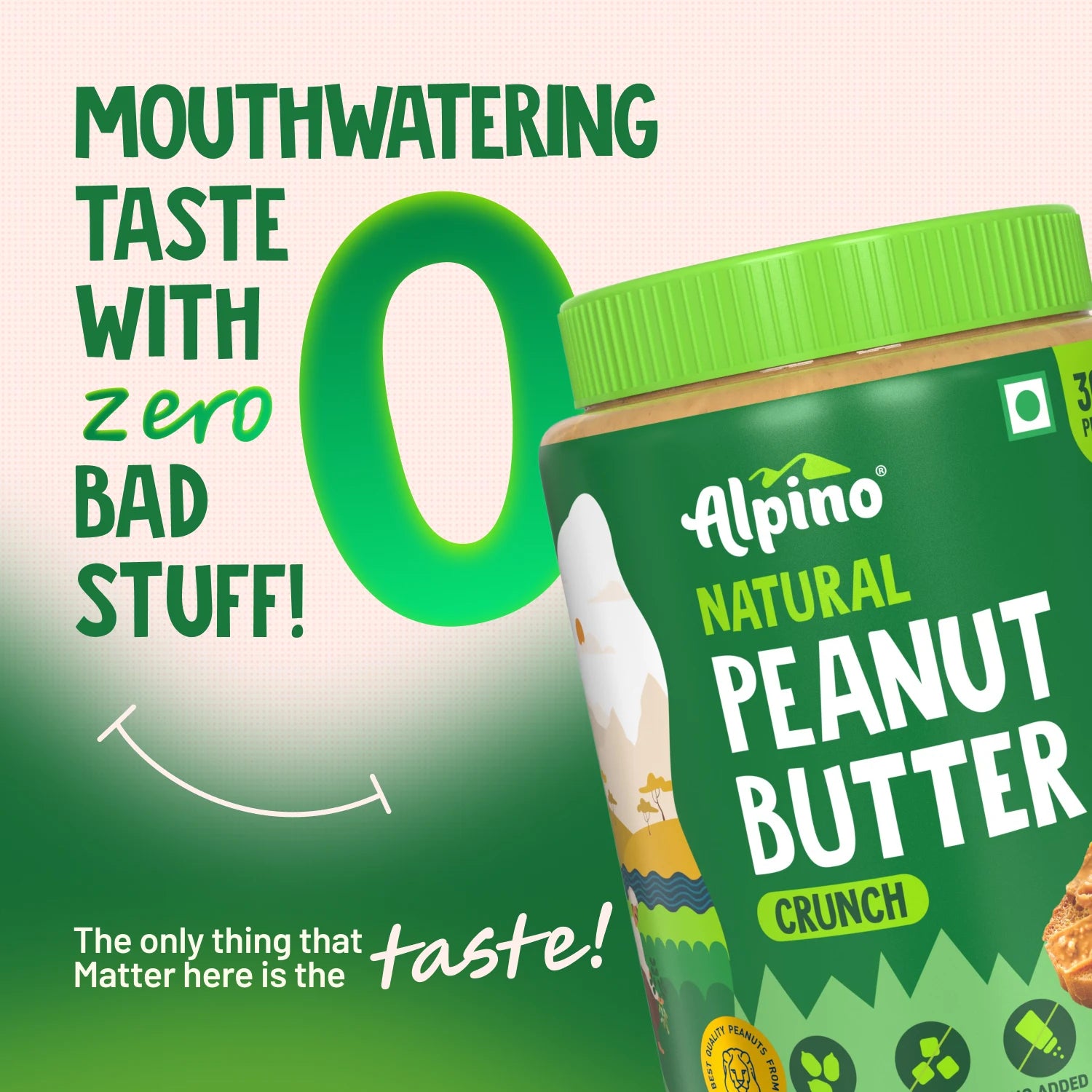 Feel the Mouthwatering Taste - Alpino Peanut Butter