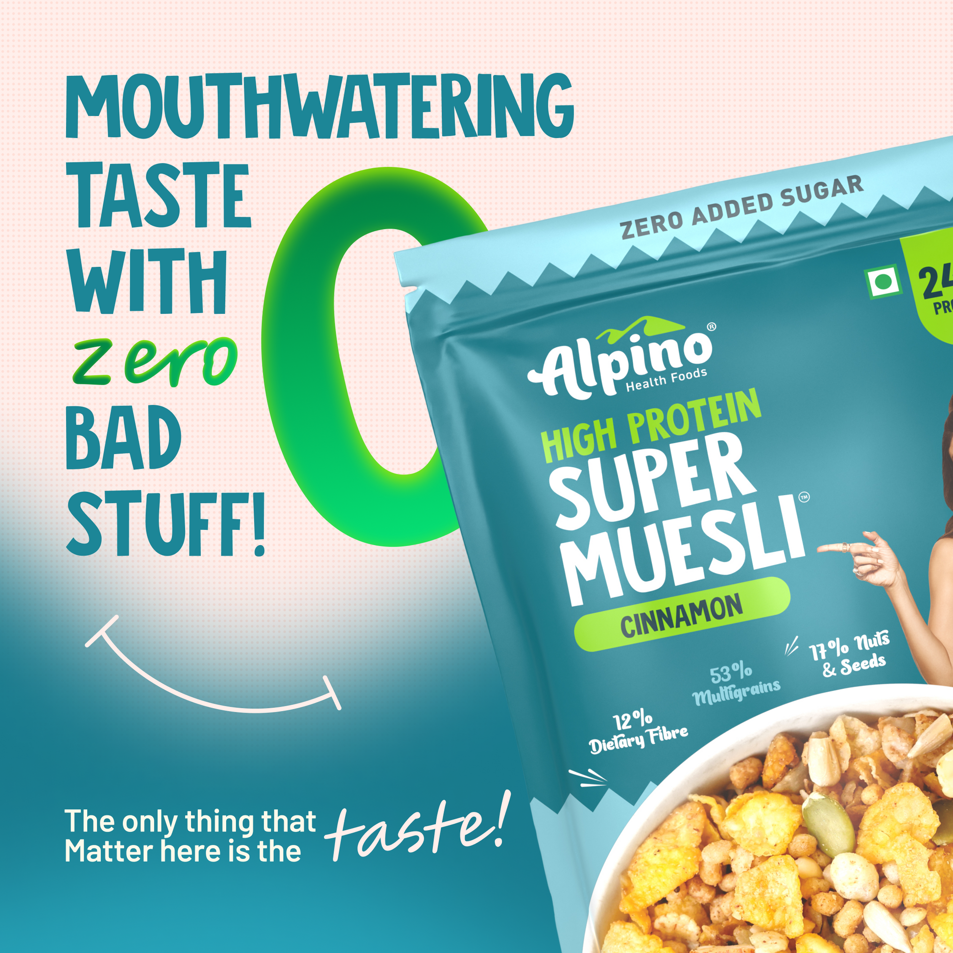 India’s Crunchiest High Protein Muesli With Zero Added Sugar