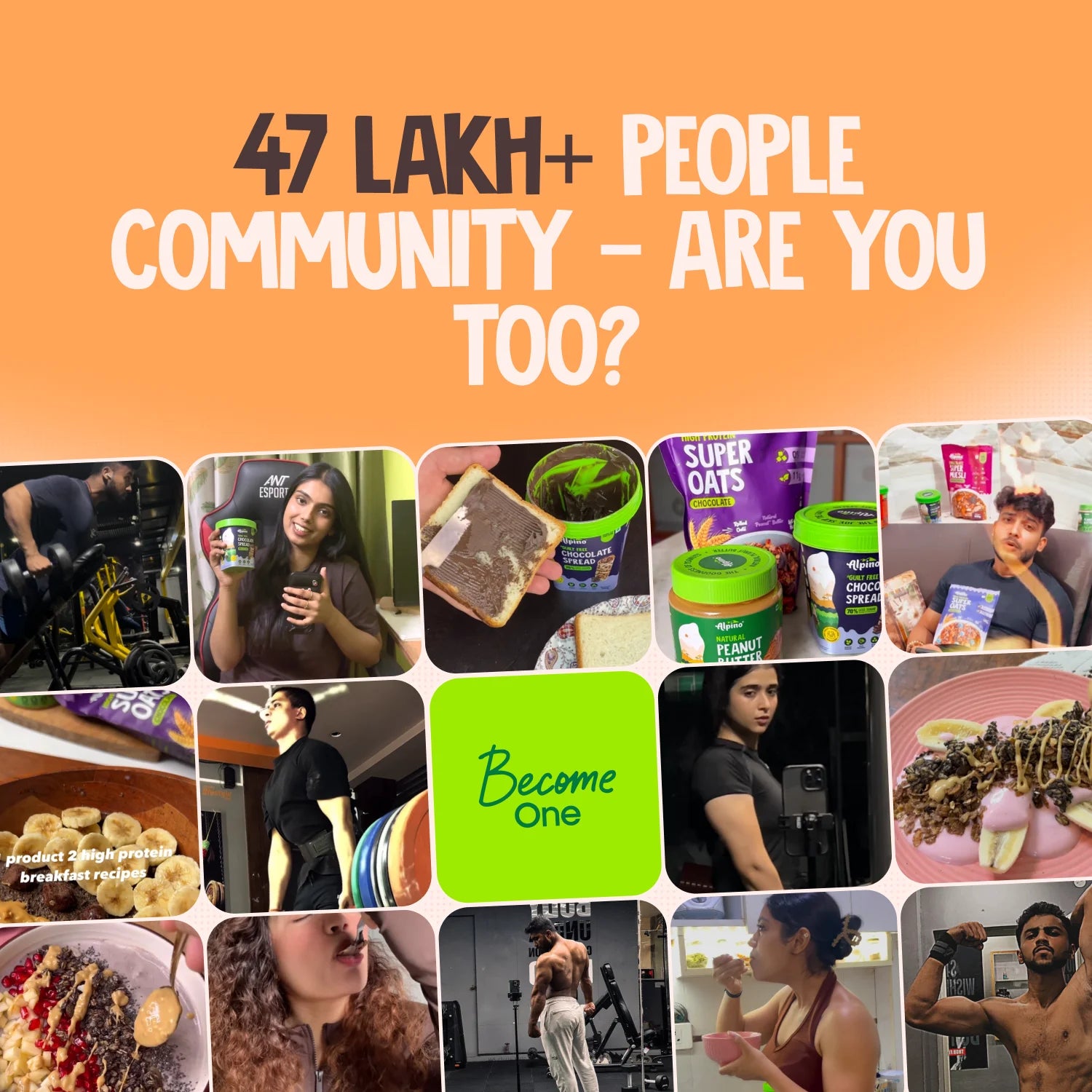 Alpino's 47 Lakh+ Strong Health and Fitness Community