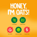 Nutritious honey oats packed with fiber and clean ingredients