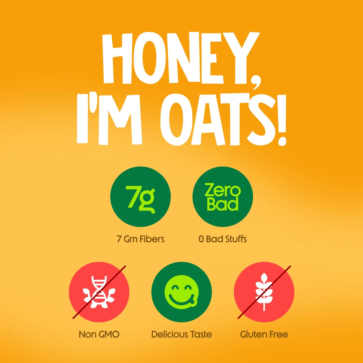 Nutritious honey oats packed with fiber and clean ingredients