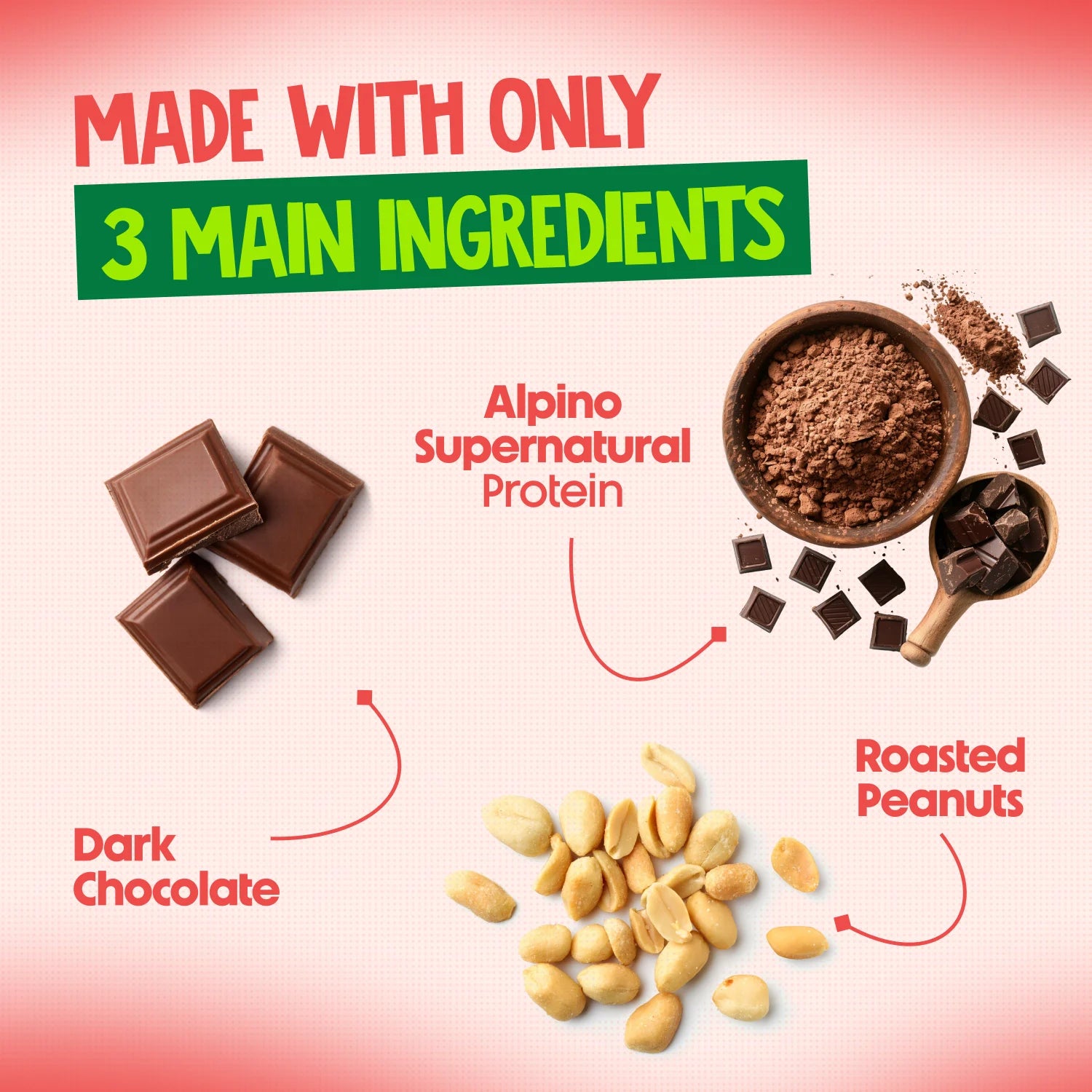 Alpino Peanut Butter Made with Dark Chocolate, Protein, and Roasted Peanuts
