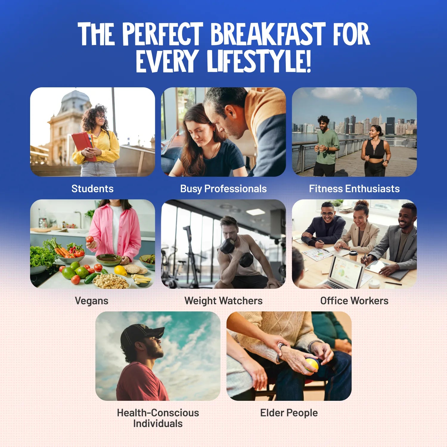 Healthy start for vegans, weight watchers, and more