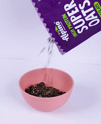 Pour Milk and Stir for a Quick Breakfast