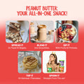 All-in-one Healthy Peanut Butter - Spread, Blend, Dip, Top, and Spoon it