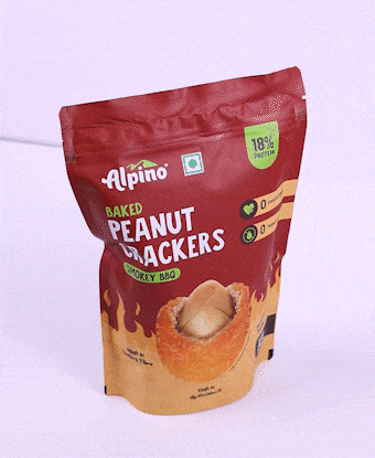 Smokey Bbq Coated Peanuts With 18% Protein in Vibrant Packaging
