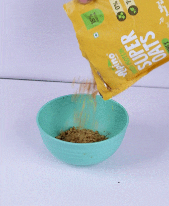 Quick and easy breakfast with Alpino high protein oats