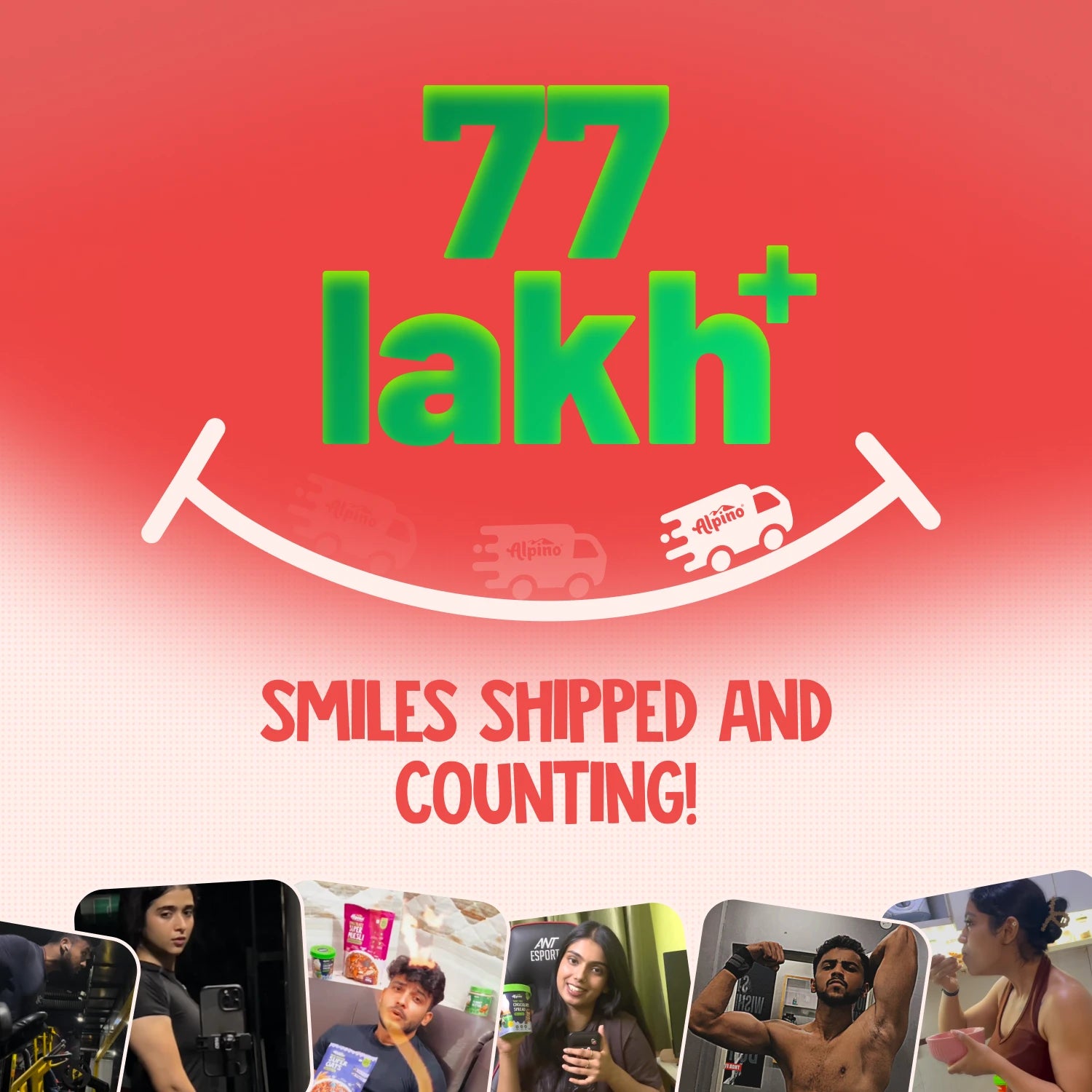 77 Lakh Smiles Shipped by Alpino Health Foods