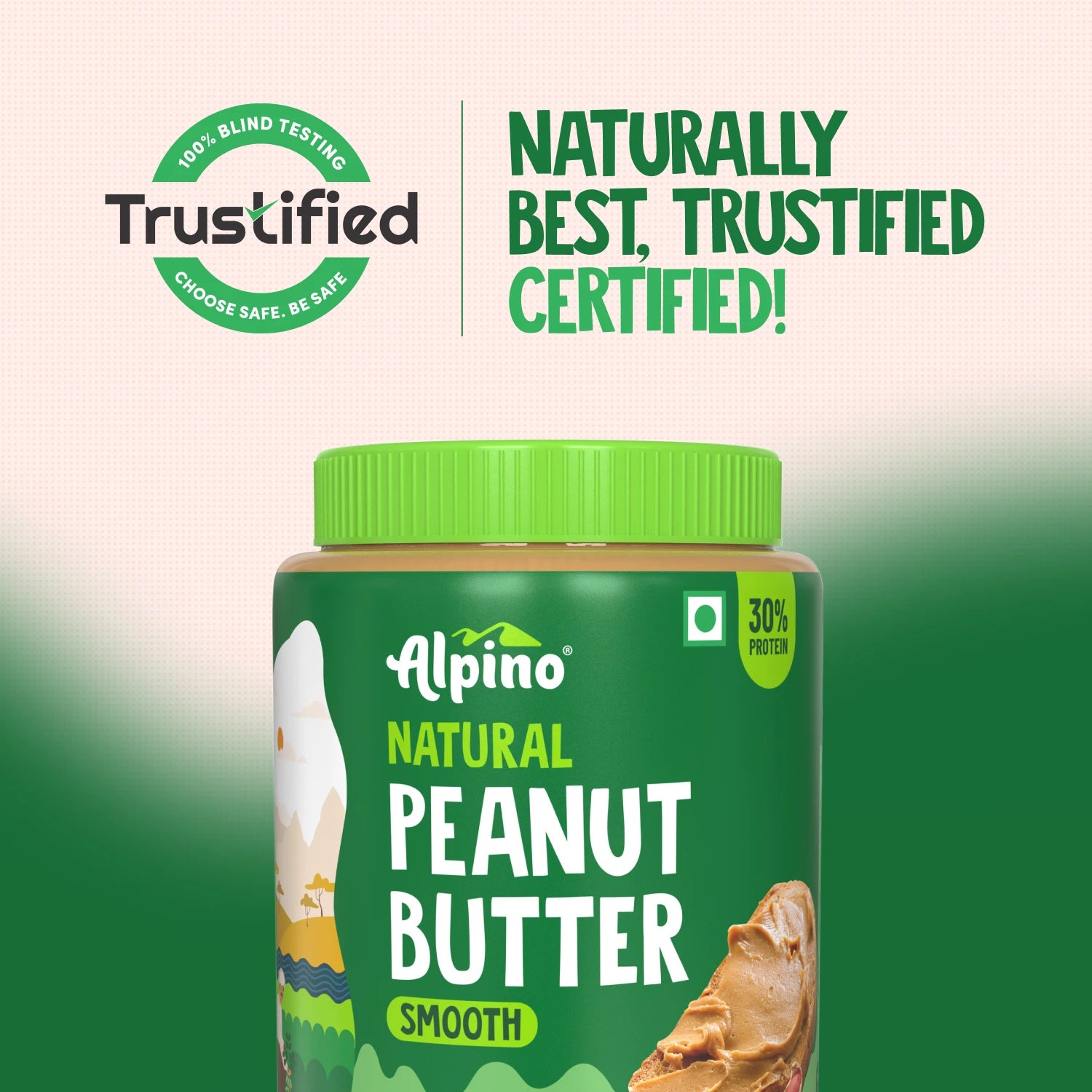 Healthy Natural Peanut Butter Smooth Trust Certified