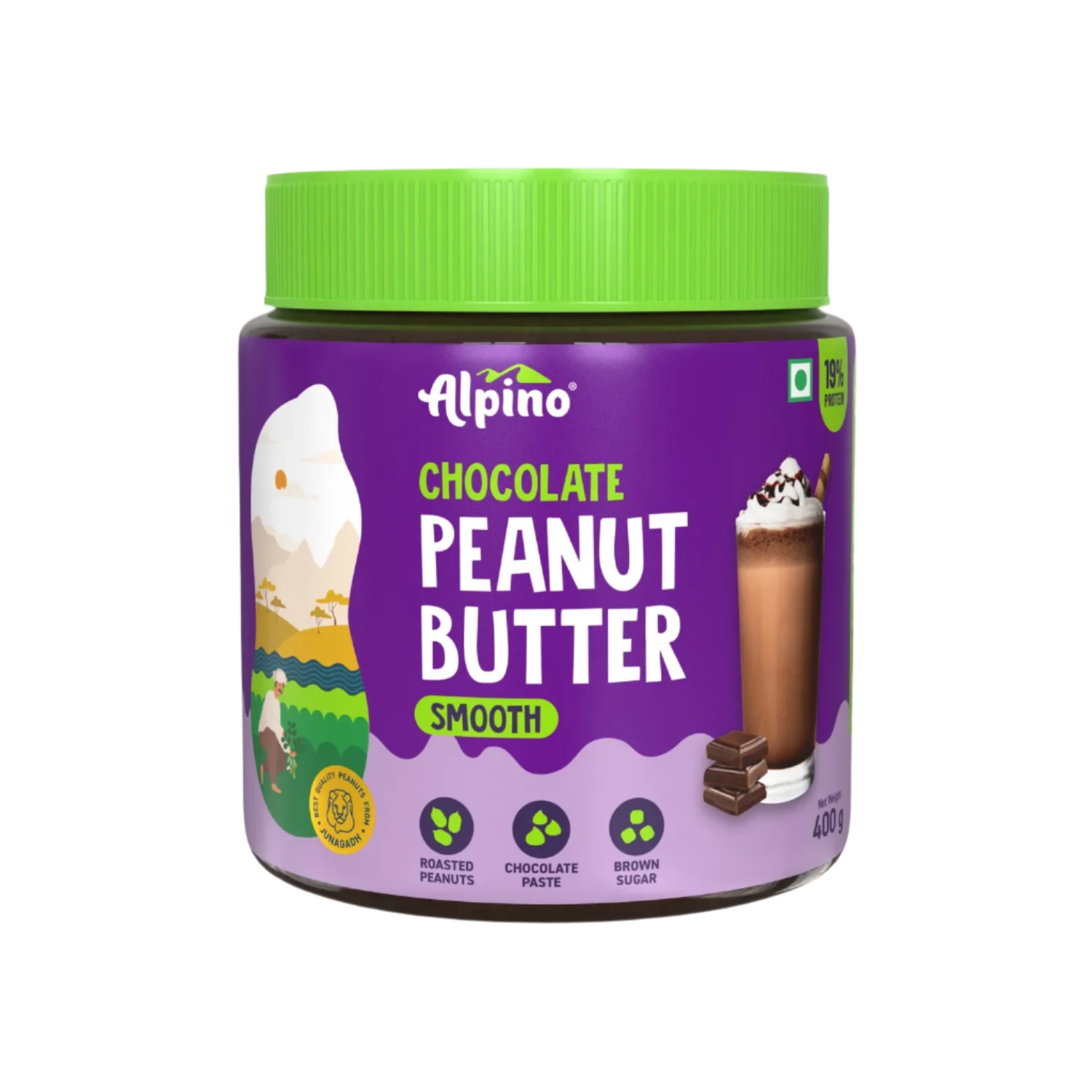 Alpino Chocolate Peanut Butter Smooth 400g Pack