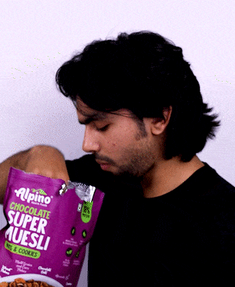 Chocolate Muesli Mix With Nuts and Grains