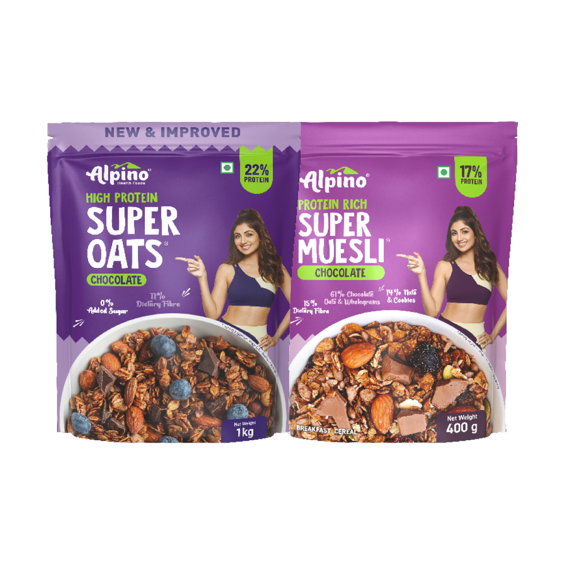 Alpino Chocolate Super Oats and Super Muesli Pack