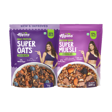 Alpino Chocolate Super Oats and Super Muesli Pack