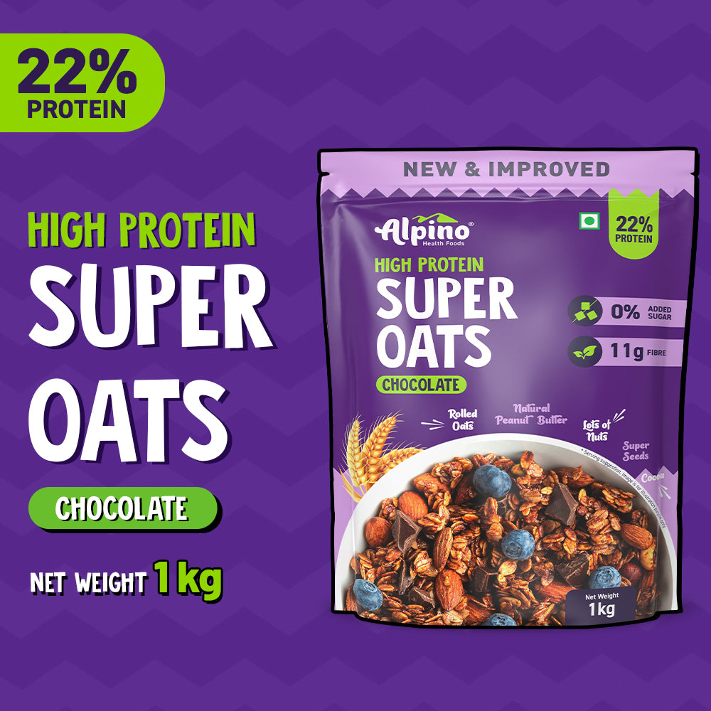 Alpino High Protein Super Oats Chocolate 1kg Pack