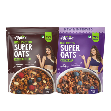 High Protein Super Rolled Oats Combo - Coffee & Chocolate