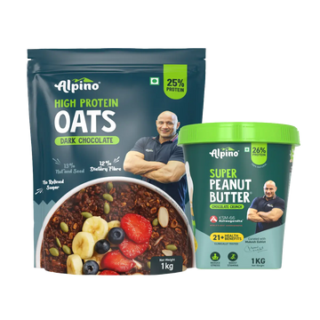 High Protein Super Rolled Oats Dark Chocolate & Super Peanut Butter Chocolate Crunch