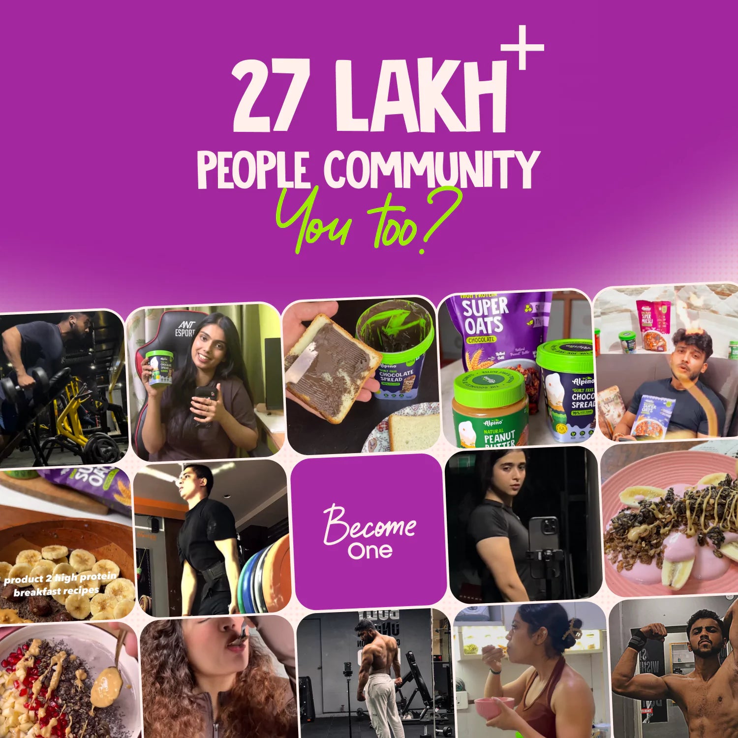 Alpino's 27 Lakh+ Health-conscious Community in Action