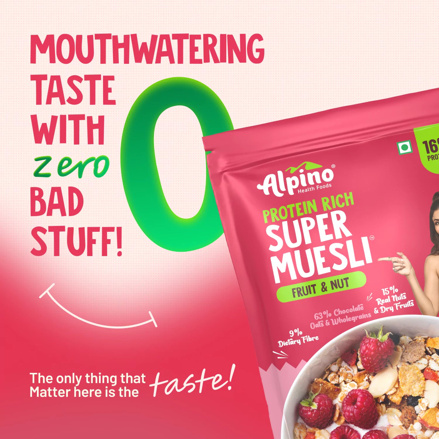 Alpino Fruit & Nut Muesli With Zero Bad Stuff