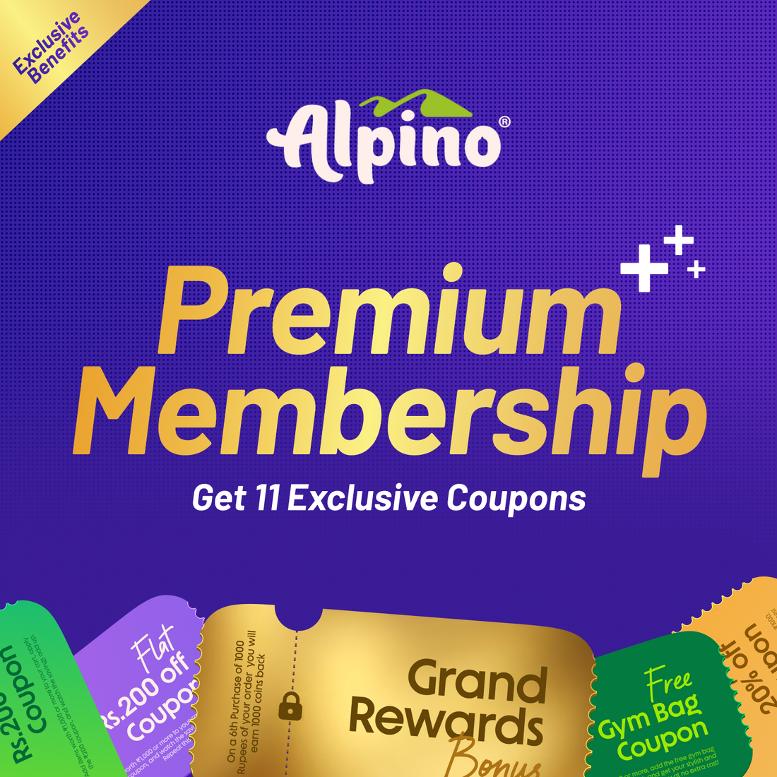 Alpino Premium Membership With 11 Exclusive Coupons