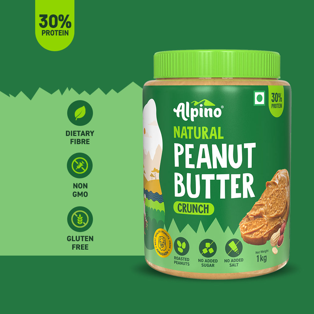 Alpino Peanut Butter Packed With Fiber and Protein.