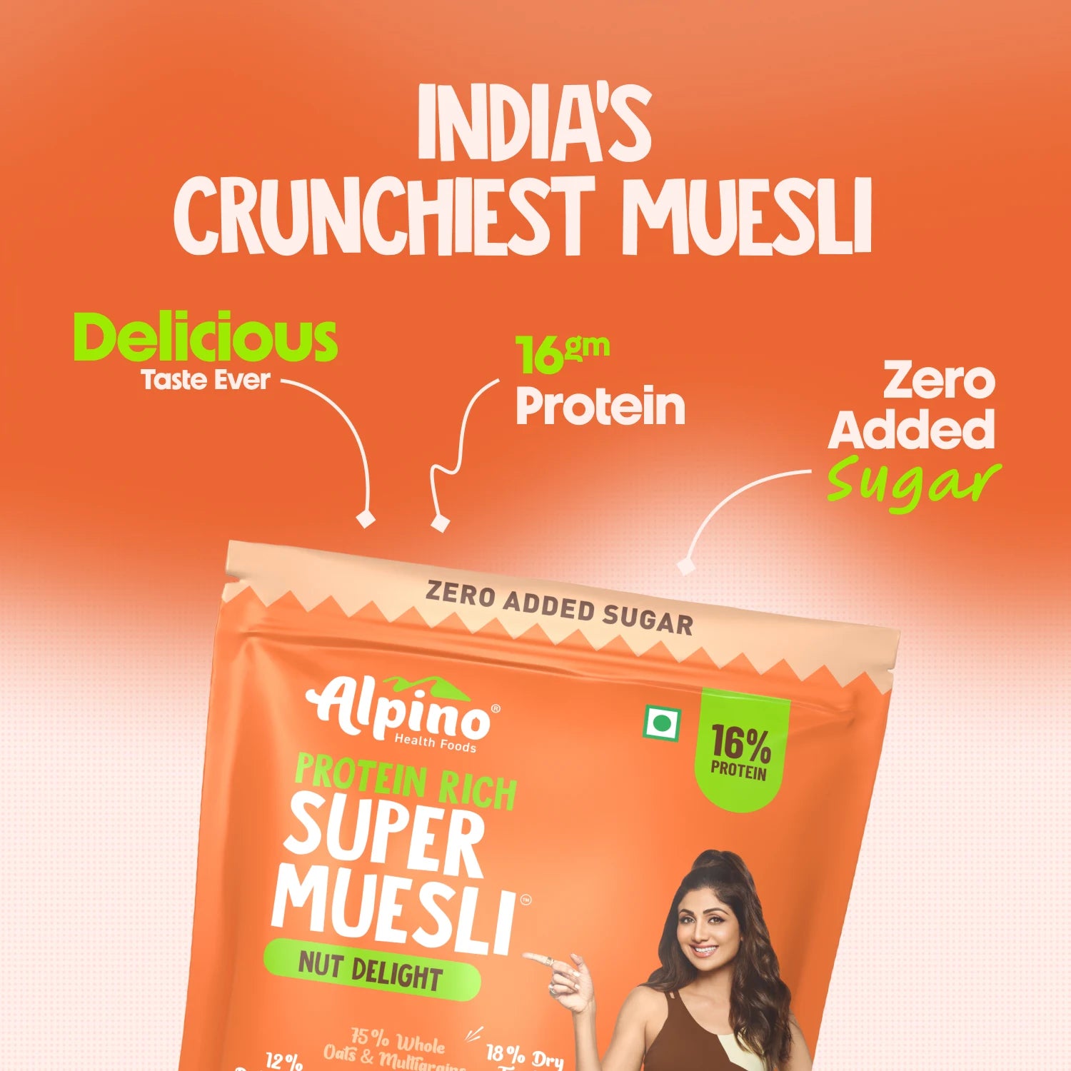 Alpino Nut Delight Super Muesli With Zero Added Sugar