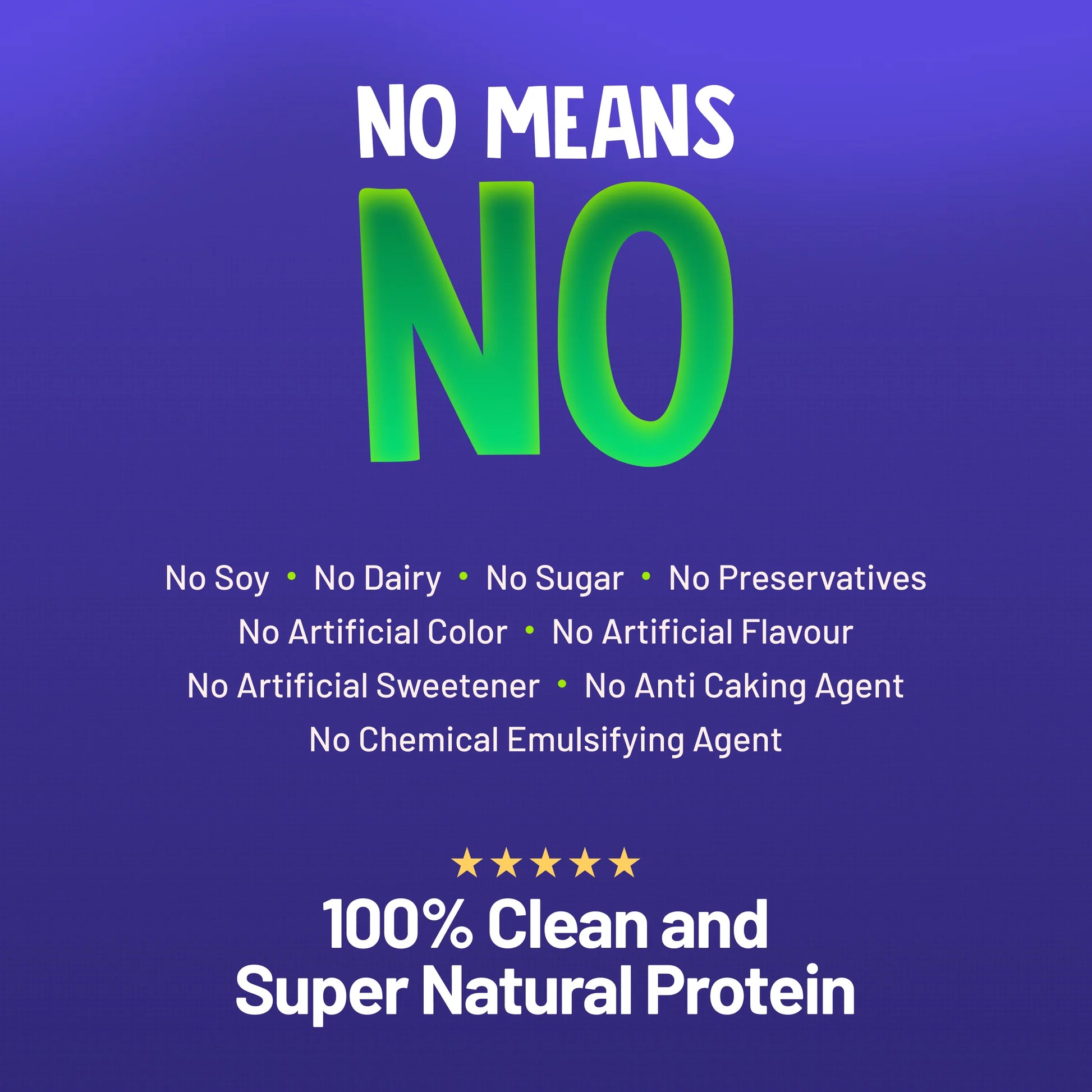 No dairy 100% clean Plan Protein Powder