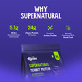Super Natural Plant Protein Supplement, Naturally sweetened with monk fruit