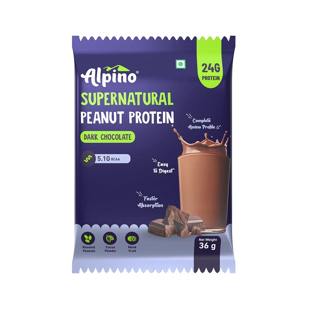 Super Natural Peanut Protein Dark Chocolate by Alpino (24g)