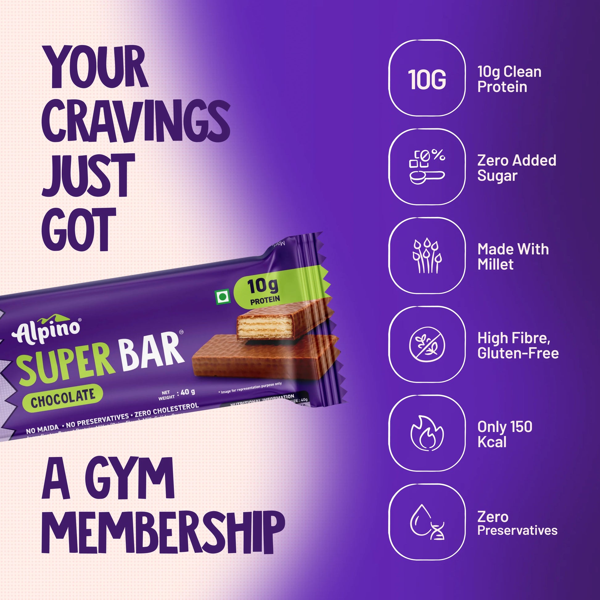 Unwrapped Alpino Chocolate Protein Bar showing texture and taste
