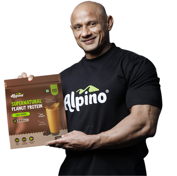 Peanut-Based Vegan Protein with Cold Coffee Flavor by Alpino