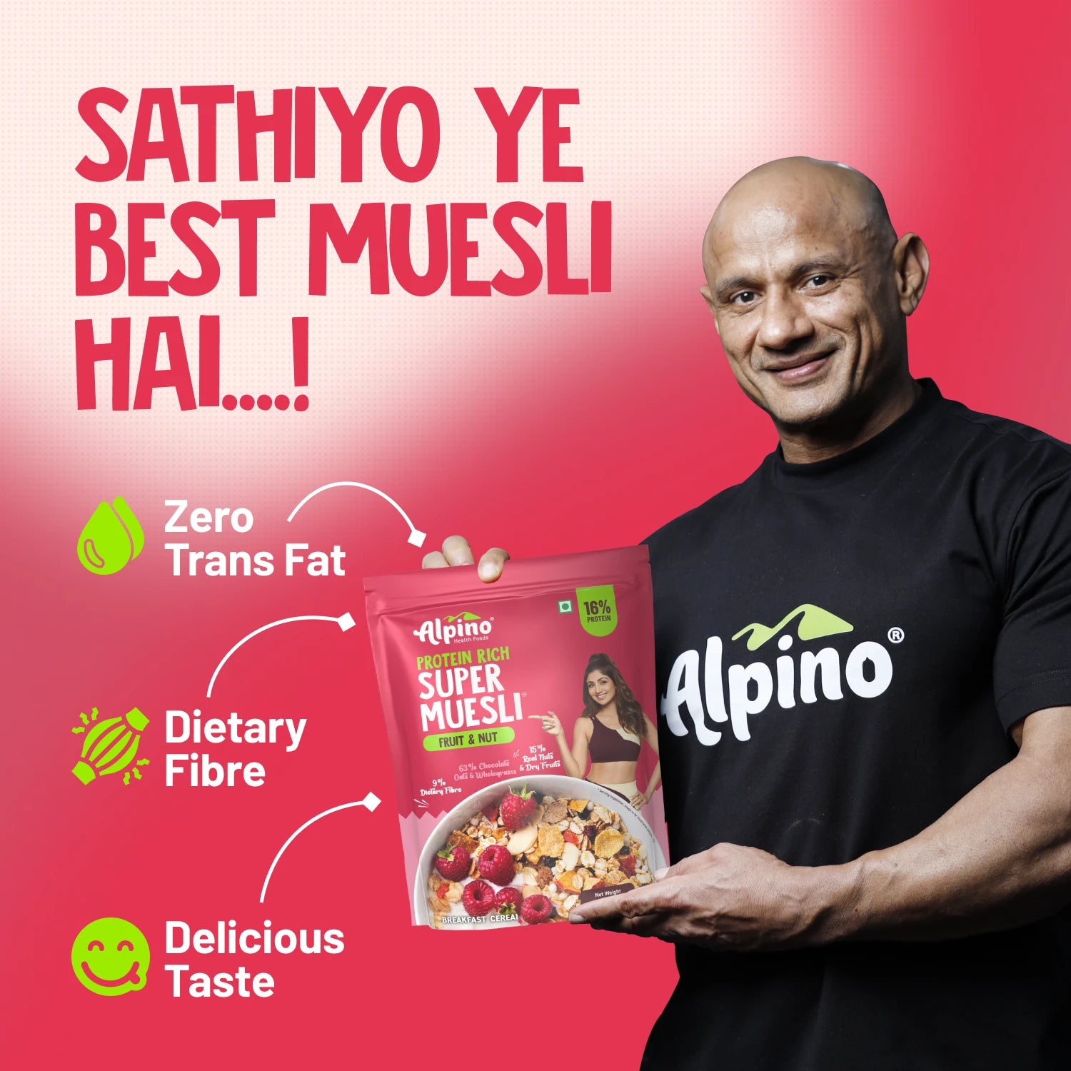 Crunchy Muesli Endorsed for Taste and Health