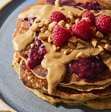 High protein butter banana pancake