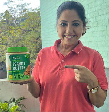 Priya Verma Holding Alpino Peanut Butter Crunch