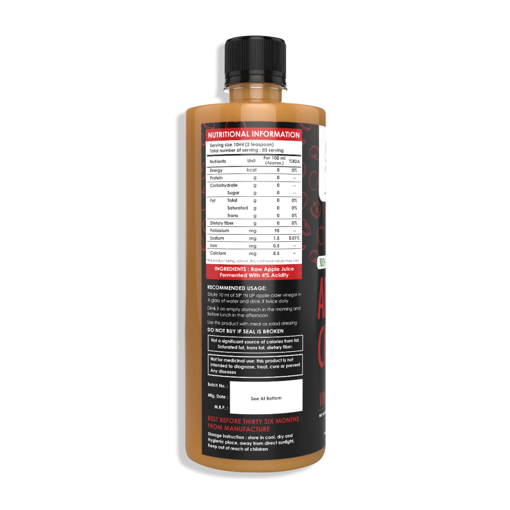 Nutritional Information of Alpino Apple Cider Vinegar