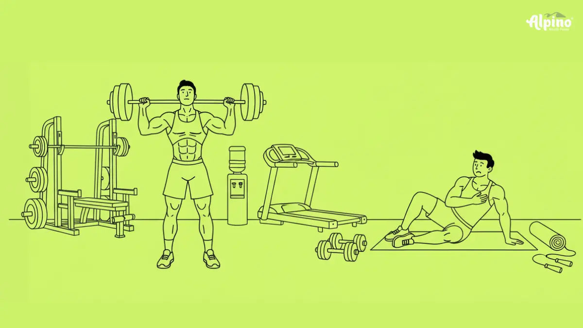 Alpino showing how gym goers getting strokes