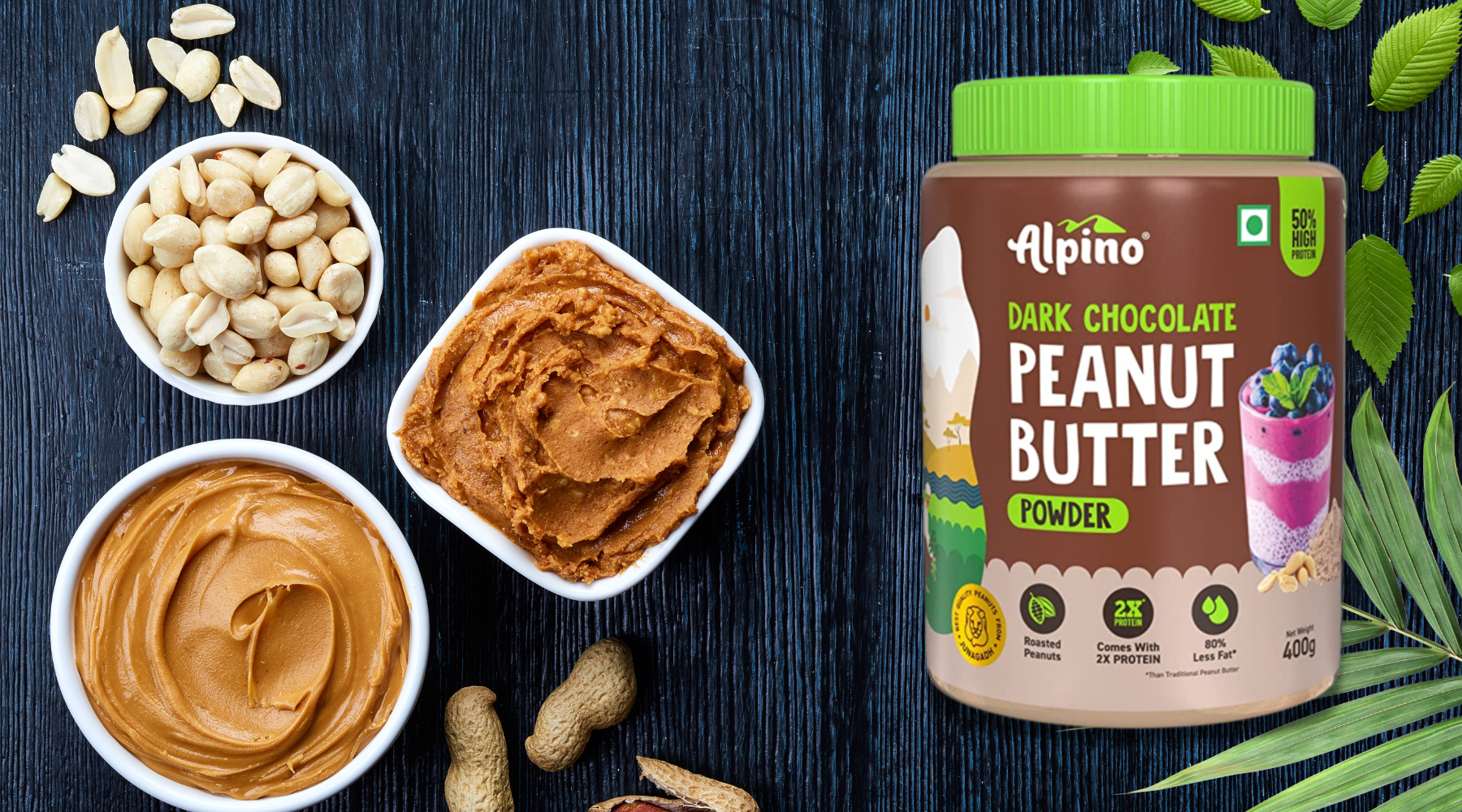 Alpino Peanut Butter Powder in Dark Chocolate: A Convenient Protein-packed Option