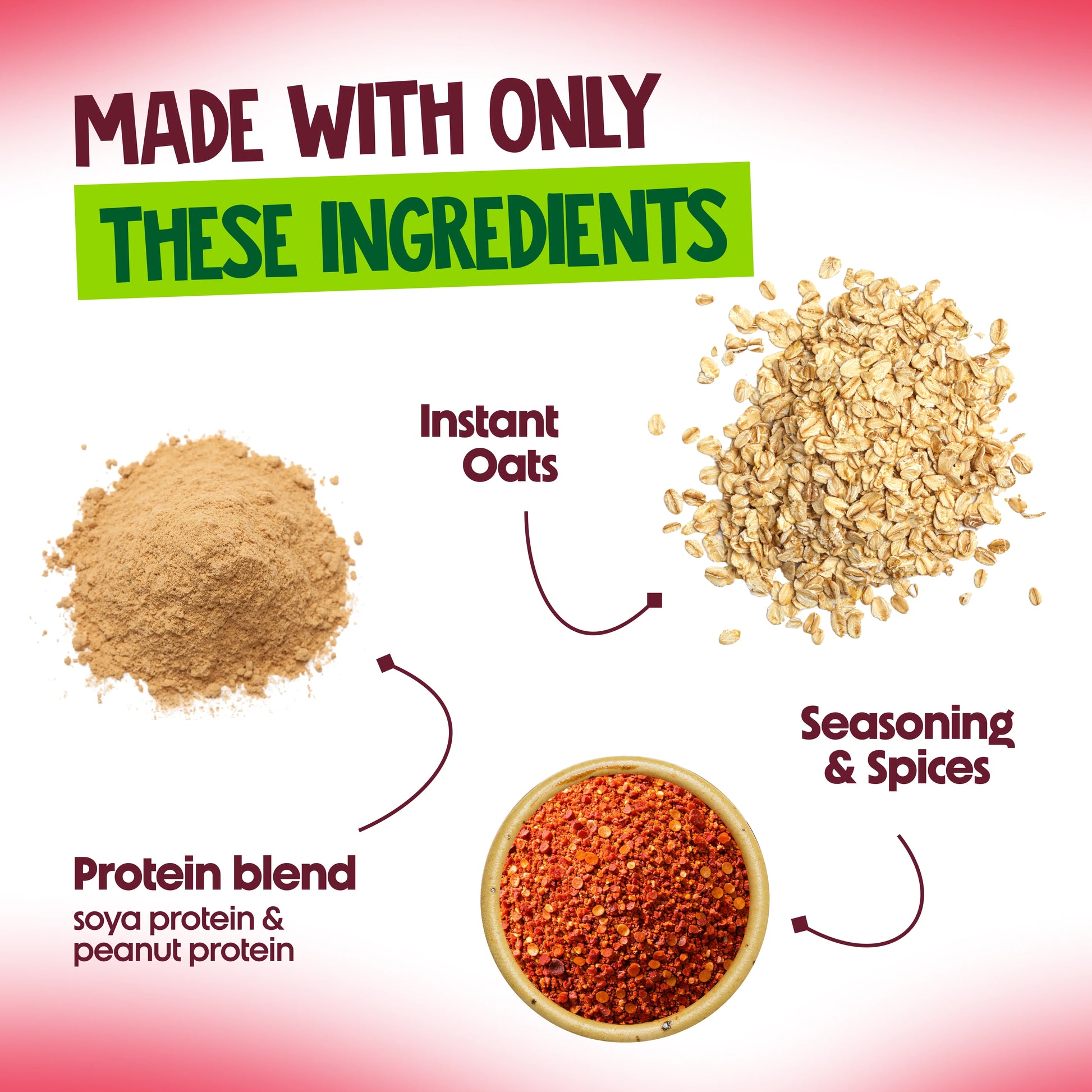 Alpino Masala Oats Hot Mexicana made with Clean Ingredients
