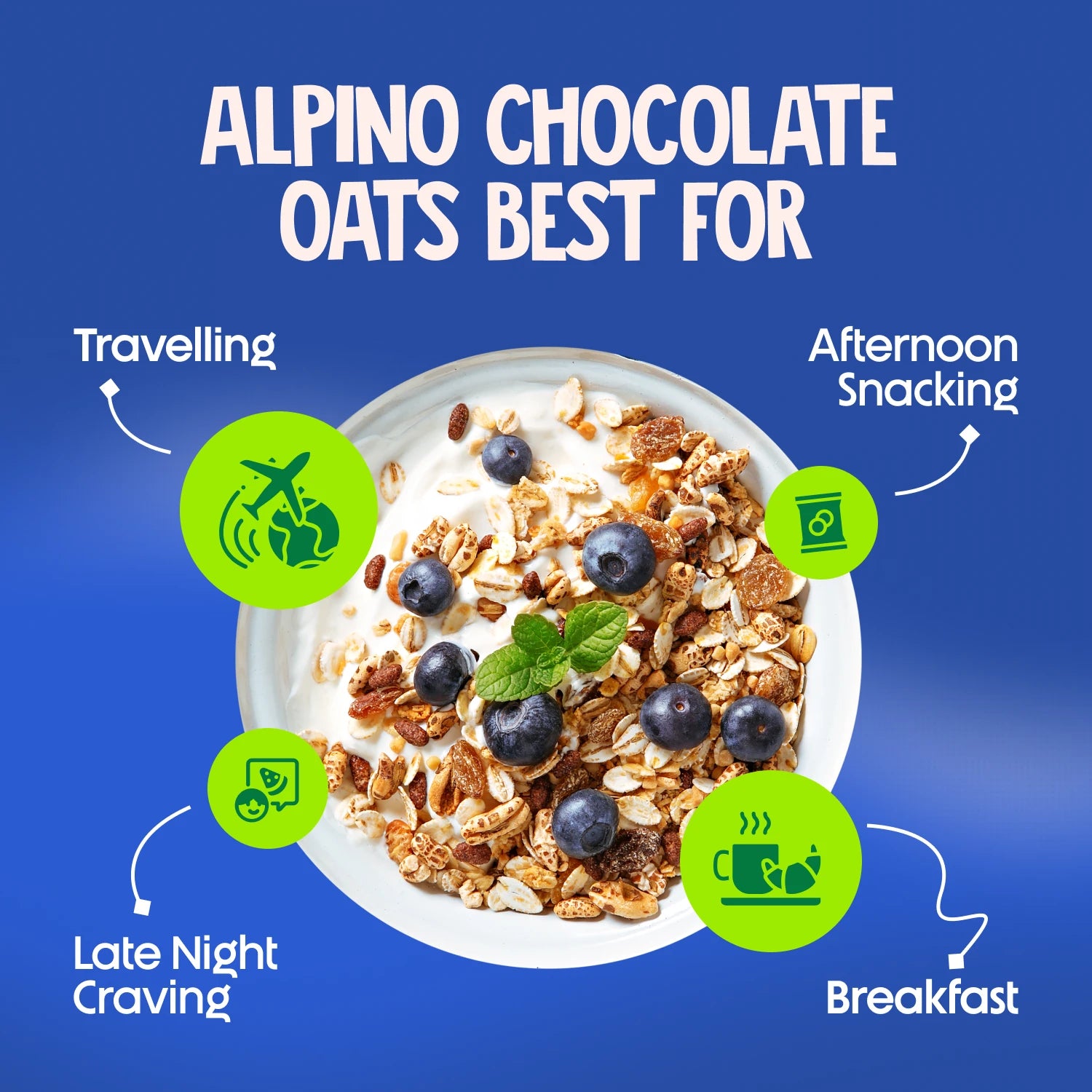 Alpino unsweetened Oats for every time of day