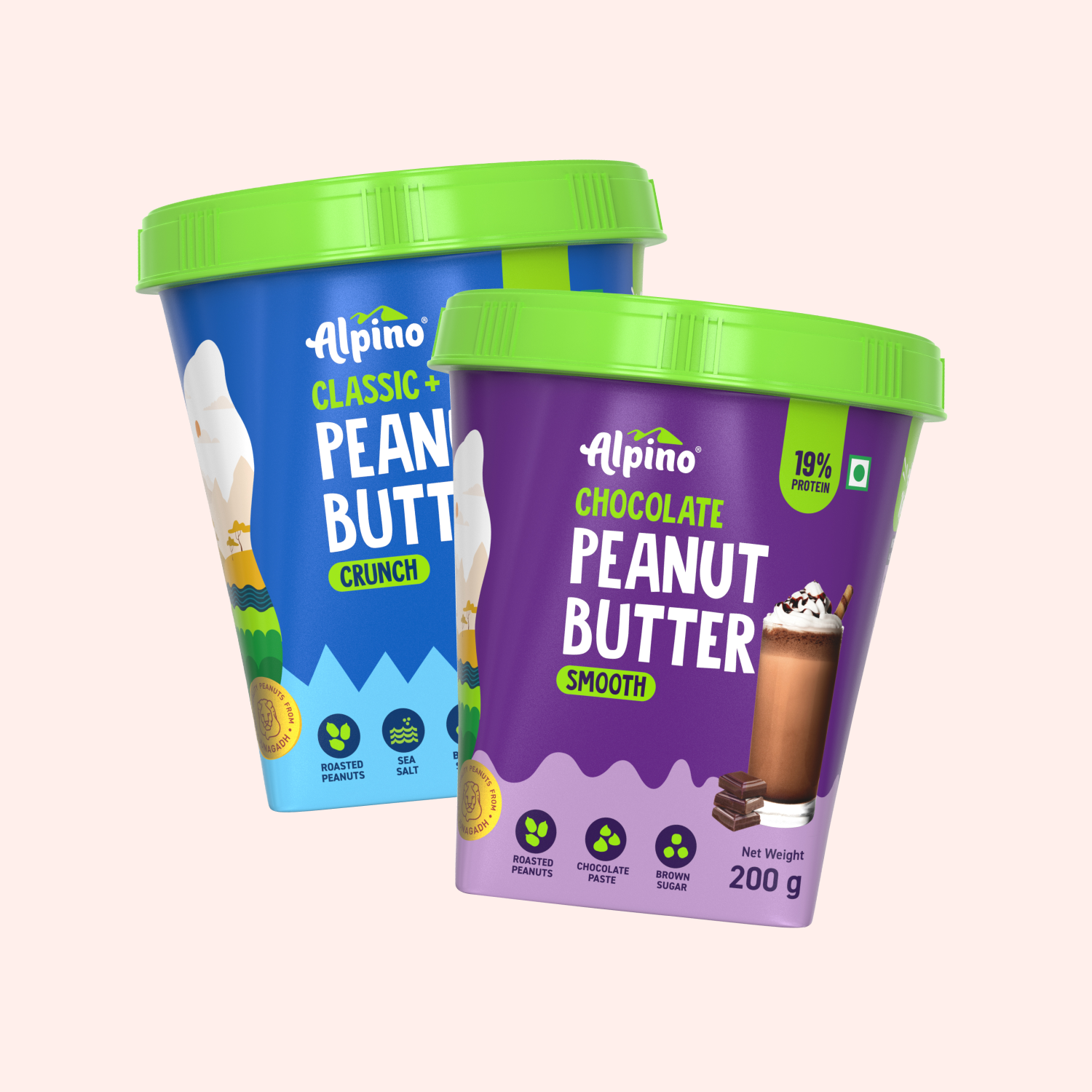 30% OFF Peanut Butter Combo - Smooth 200g & Crunch 200g - Saver Value Pack (Tub)