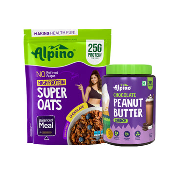 POST-WORKOUT COMBO - High Protein Super Oats Chocolate 1kg & Chocolate Peanut Butter Crunch 1kg - Value Pack