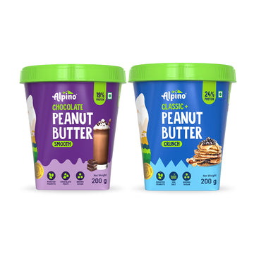 Best Seller Peanut Butter Combo - Smooth 200g & Crunch 200g - Saver Value Pack (Tube)
