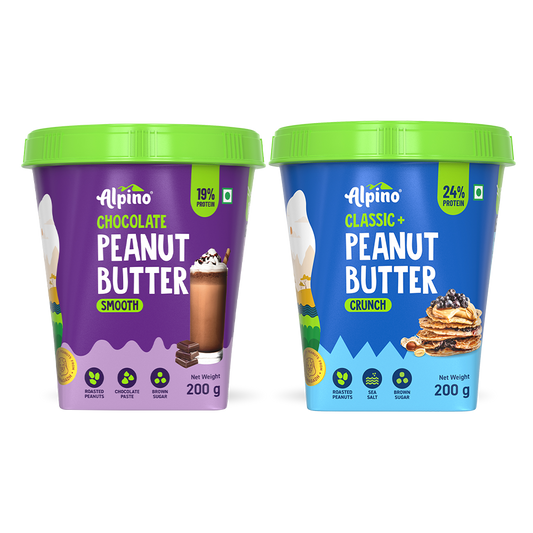 30% OFF Peanut Butter Combo - Smooth 200g & Crunch 200g - Saver Value Pack (Tub)