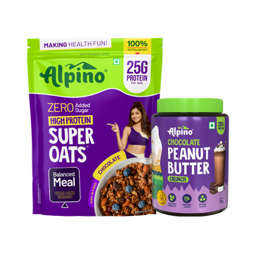 POST-WORKOUT COMBO - High Protein Super Oats Chocolate 1kg & Chocolate Peanut Butter Crunch 1kg - Value Pack