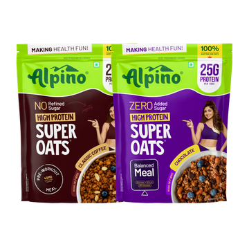 High Protein Super Rolled Oats Combo - Coffee & Chocolate