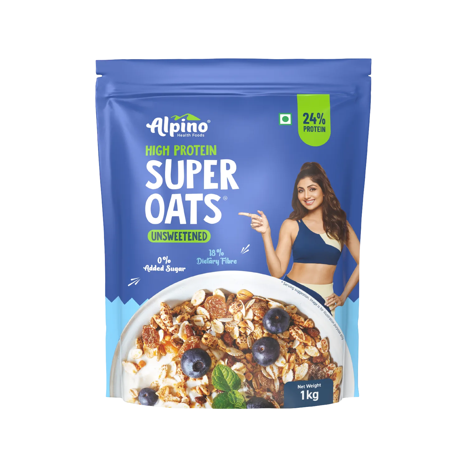 High Protein Super Rolled Oats Unsweetened 1kg