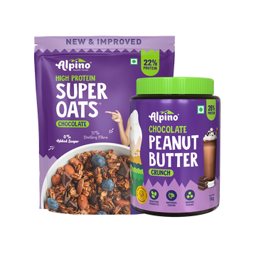 POST-WORKOUT COMBO - High Protein Super Oats Chocolate 1kg & Chocolate Peanut Butter Crunch 1kg - Value Pack